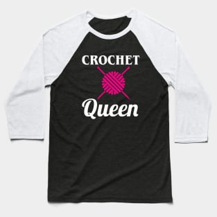 Crochet Queen Baseball T-Shirt